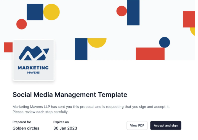 Professional Social Media Management Proposal for Targeted Business Results